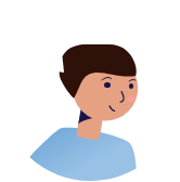 Avatar cheveux marrons, couleur de peau claire